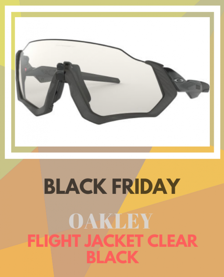 Oakley Flight Jacket Clear Black en oferta y rebajas